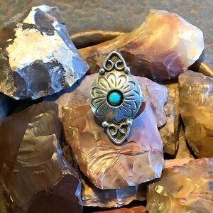 Vintage Navajo Turquoise Sterling